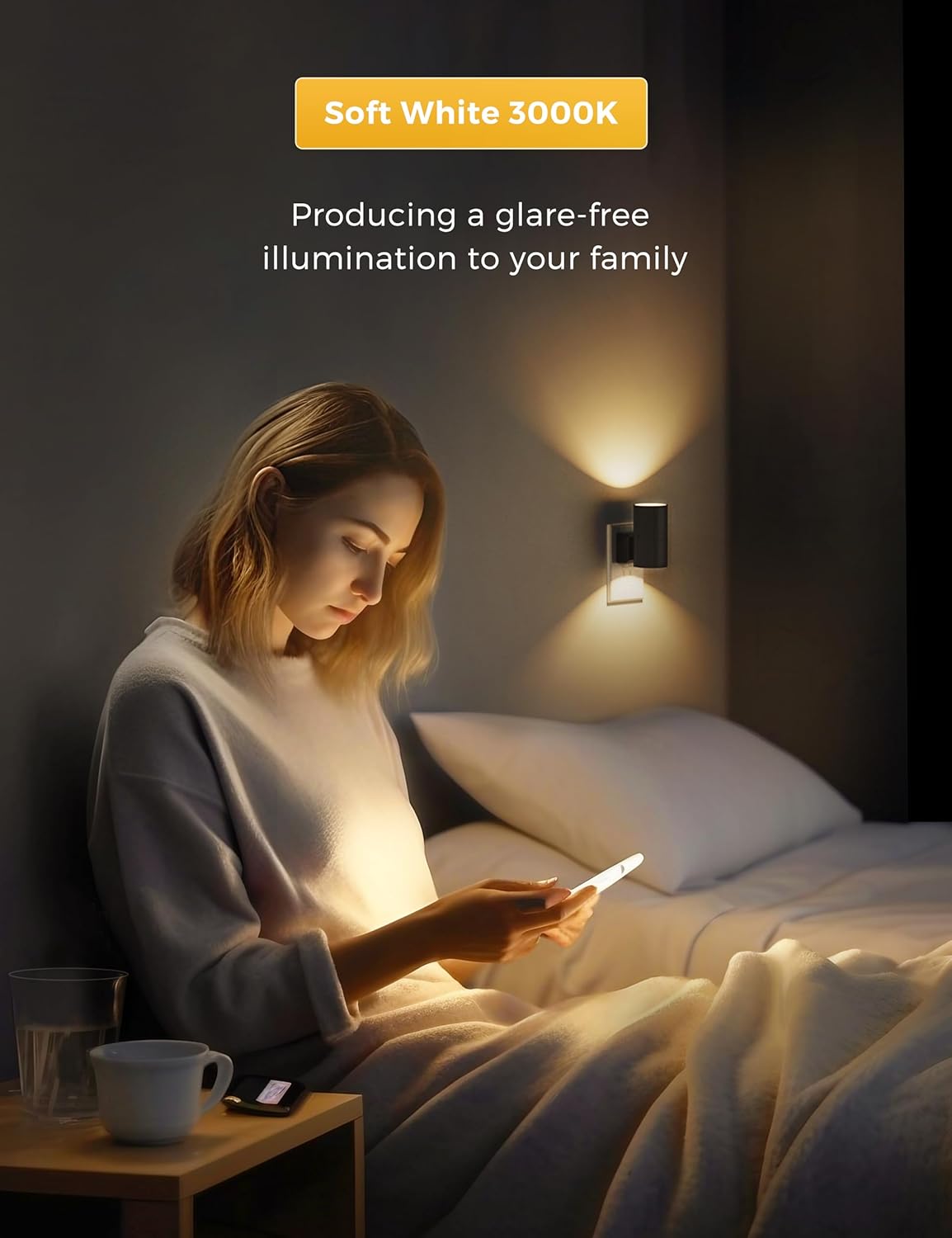 Modern BedRoom Adjustable LED Night Light