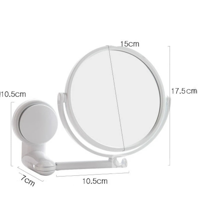 360° Rotating HD Vanity Mirror – Wall Mounted
