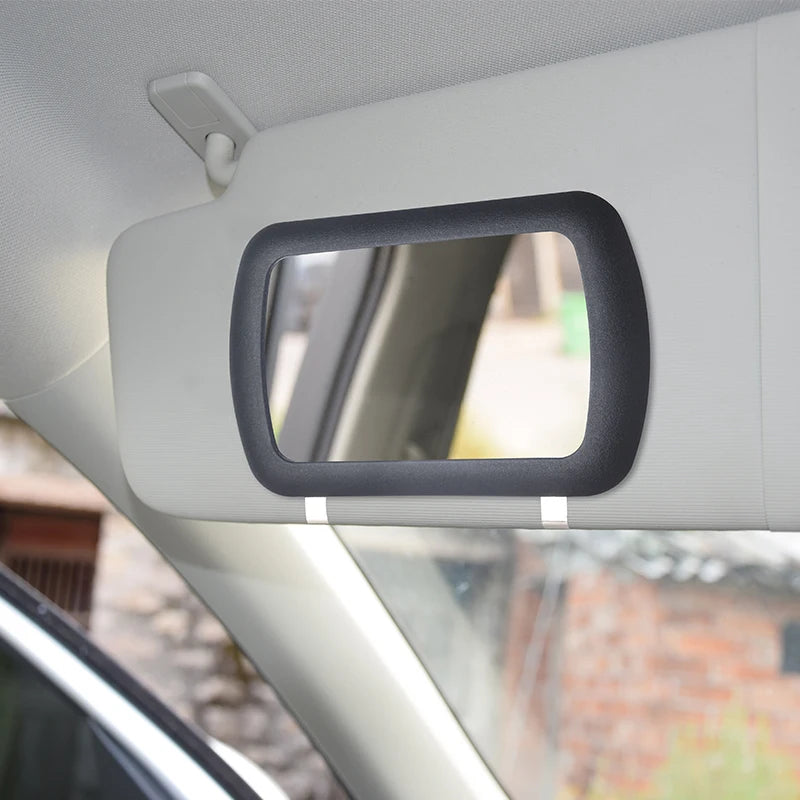 HD LED Car Vanity Mirror – Dimmable Sun Visor