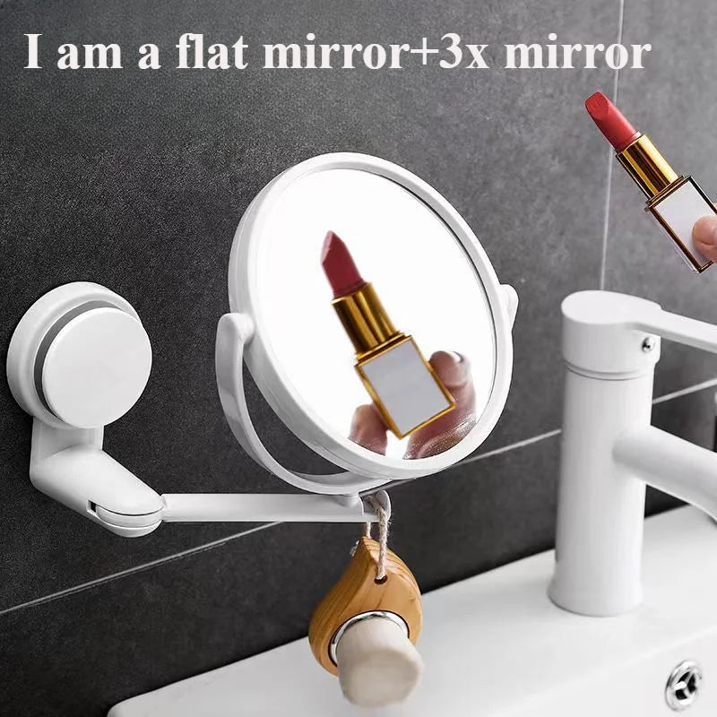 360° Rotating HD Vanity Mirror – Wall Mounted