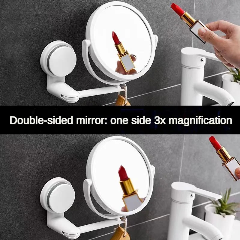 360° Rotating HD Vanity Mirror – Wall Mounted