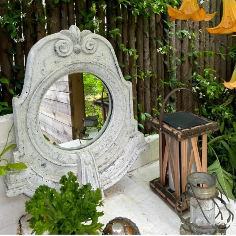 Boho Outdoor Wall Mirror – Decorative Hanging Art