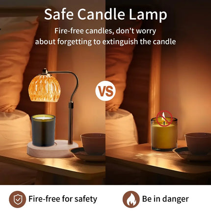 Retro Candle Warmer Lamp
