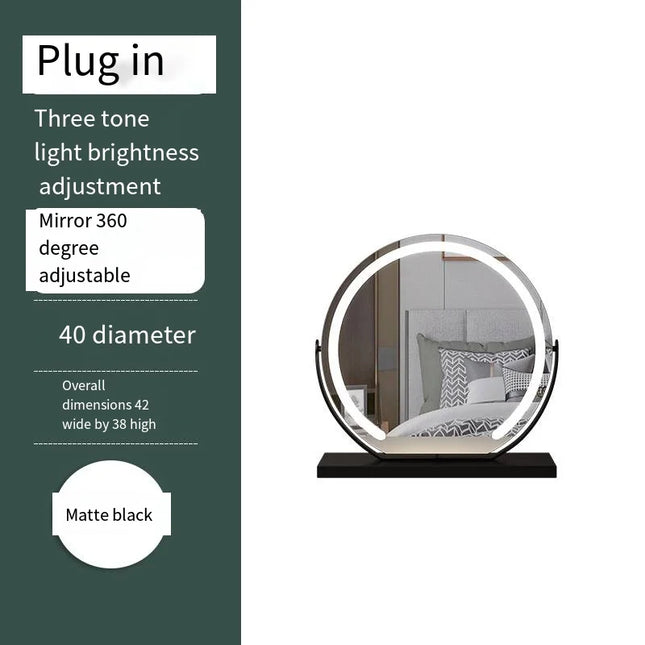 LED Lighted Makeup Mirror – Dimmable 10x Magnify