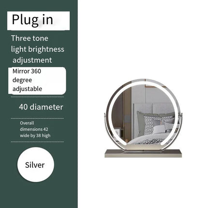 LED Lighted Makeup Mirror – Dimmable 10x Magnify