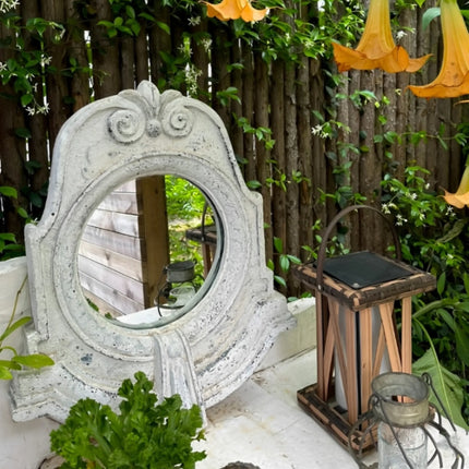 Boho Outdoor Wall Mirror – Decorative Hanging Art