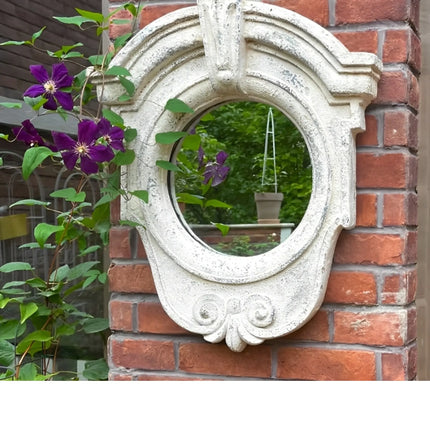 Boho Outdoor Wall Mirror – Decorative Hanging Art