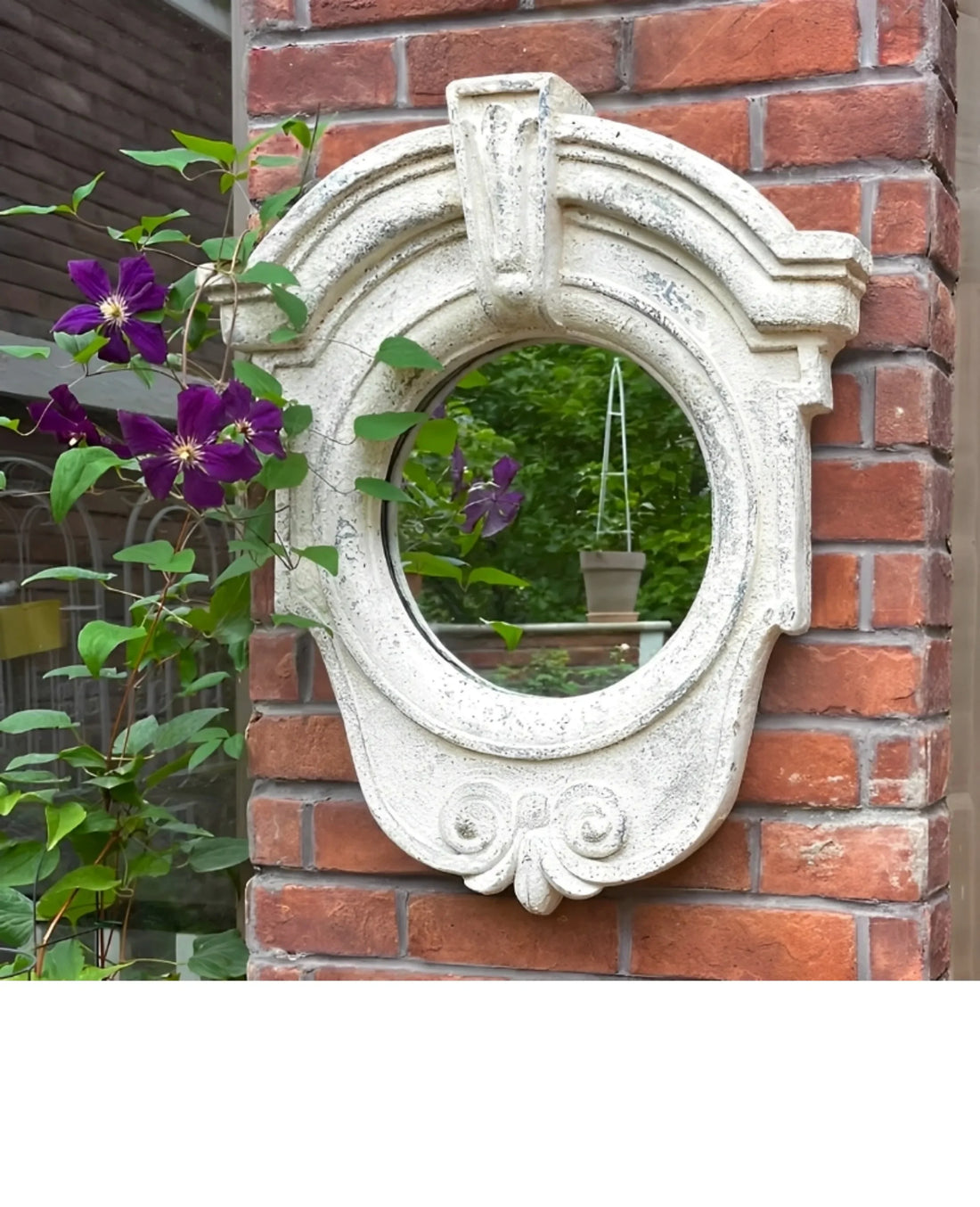 Boho Outdoor Wall Mirror – Decorative Hanging Art