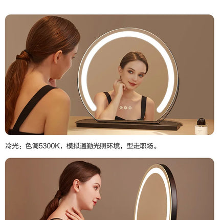 LED Lighted Makeup Mirror – Dimmable 10x Magnify