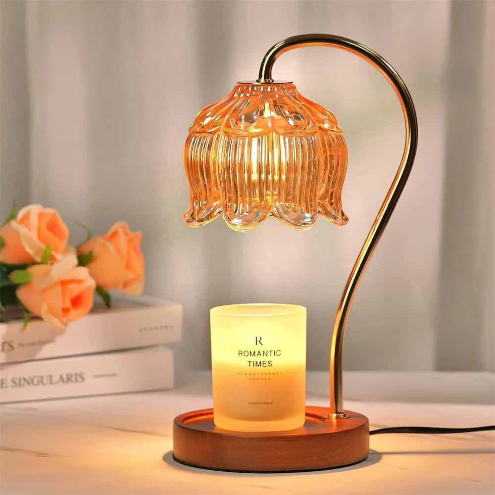 Retro Petal Candle Warmer Lamp