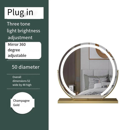 LED Lighted Makeup Mirror – Dimmable 10x Magnify