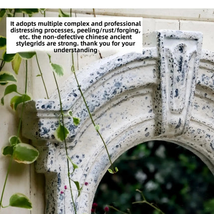 Boho Outdoor Wall Mirror – Decorative Hanging Art