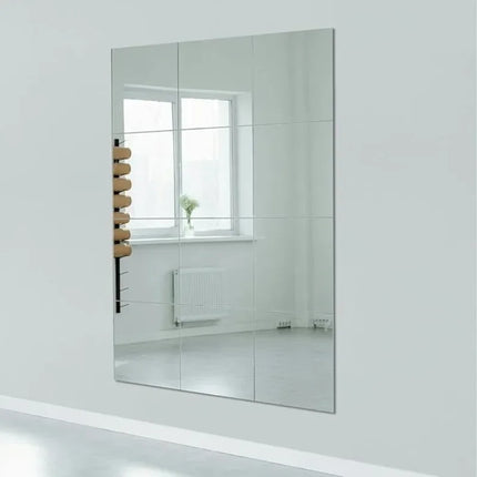 12” Wall-Mounted Acrylic Gym Mirror – Frameless