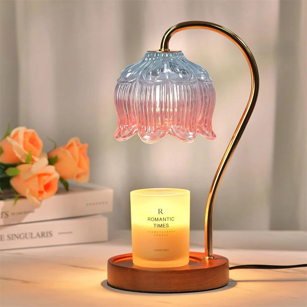 Retro Petal Candle Warmer Lamp