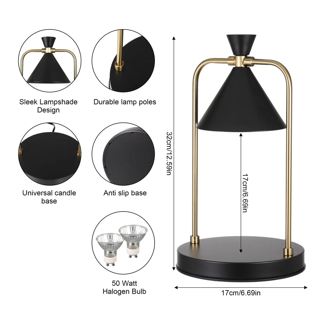 Retro Candle Warmer Lamp