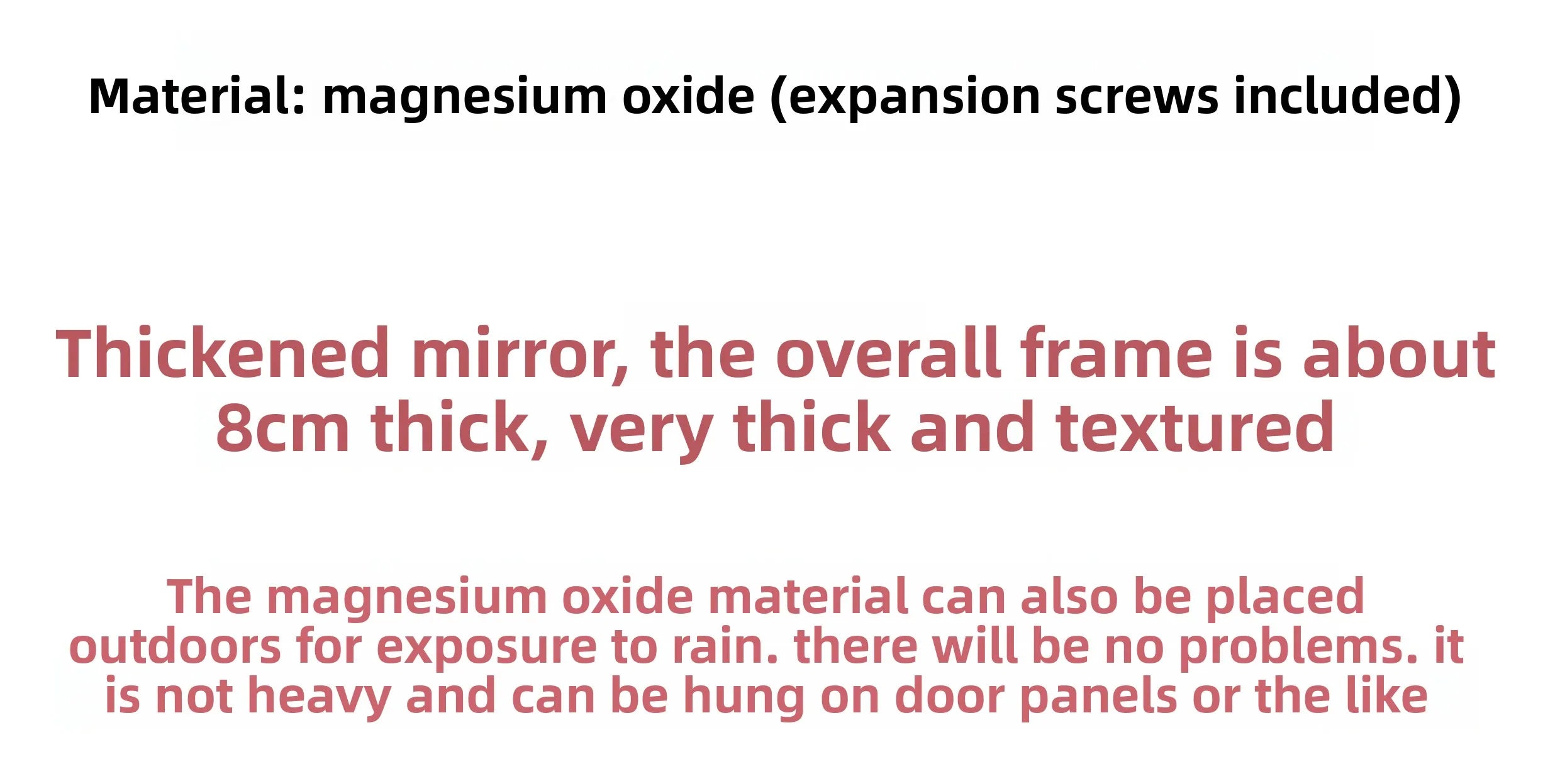 Boho Outdoor Wall Mirror – Decorative Hanging Art