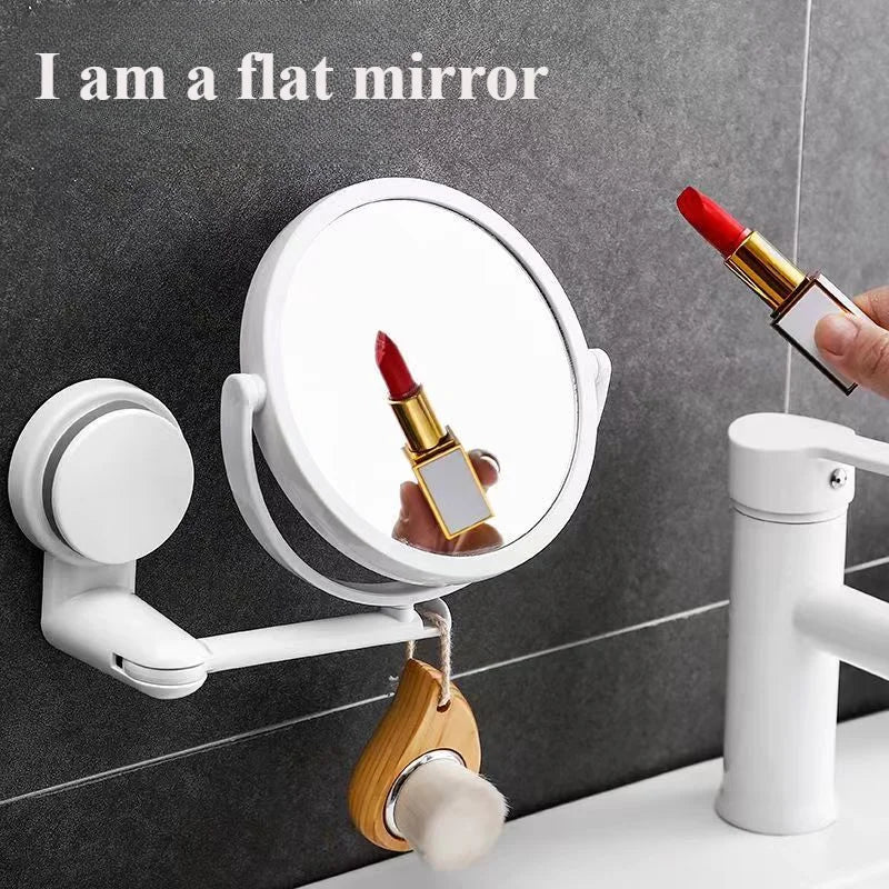 360° Rotating HD Vanity Mirror – Wall Mounted