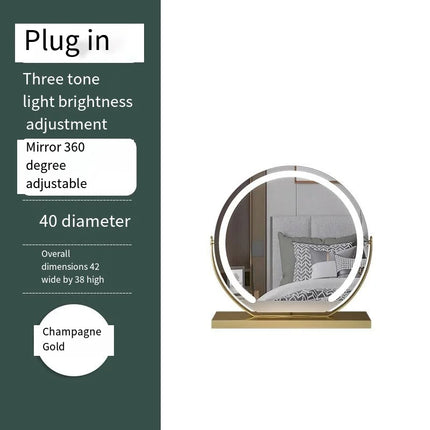 LED Lighted Makeup Mirror – Dimmable 10x Magnify