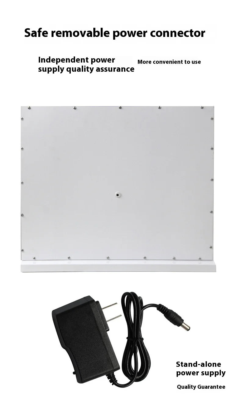 Rotatable LED Silver Bedroom Mirror