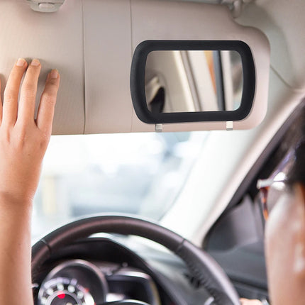 HD LED Car Vanity Mirror – Dimmable Sun Visor