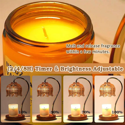 Retro Petal Candle Warmer Lamp