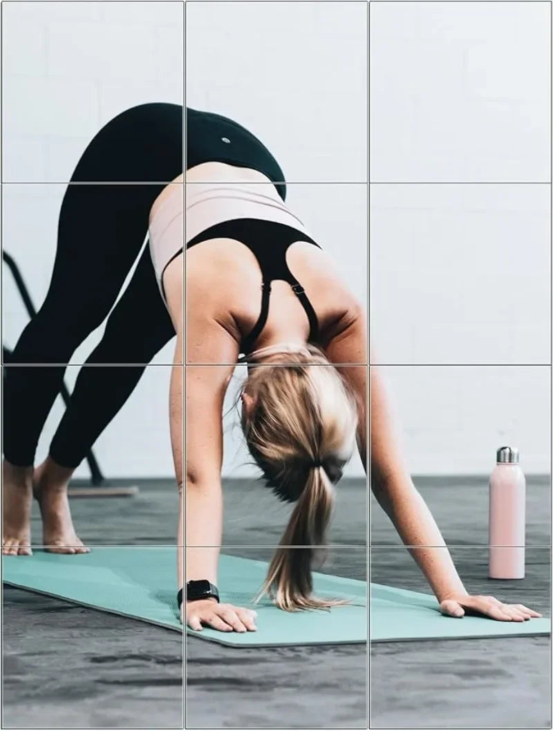 12” Wall-Mounted Acrylic Gym Mirror – Frameless