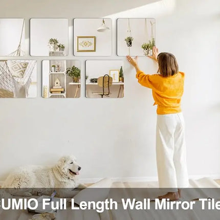 12” Wall-Mounted Acrylic Gym Mirror – Frameless