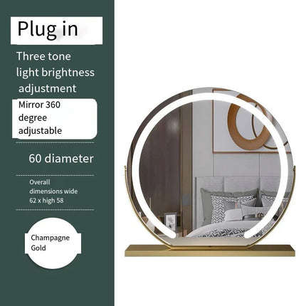 LED Lighted Makeup Mirror – Dimmable 10x Magnify
