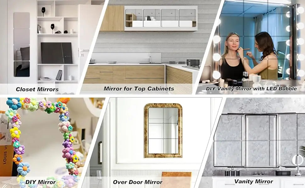 12” Wall-Mounted Acrylic Gym Mirror – Frameless