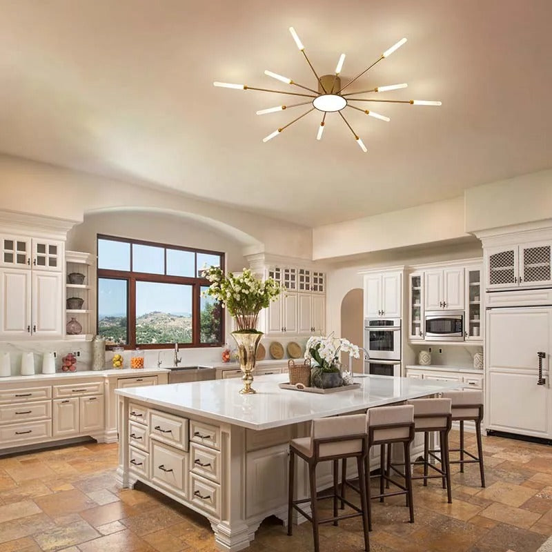 Modern Spiral LED Pendant Light for Living & Dining Rooms