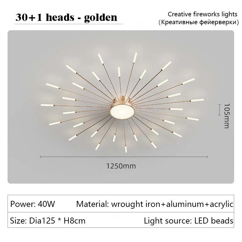 Modern Spiral LED Pendant Light for Living & Dining Rooms